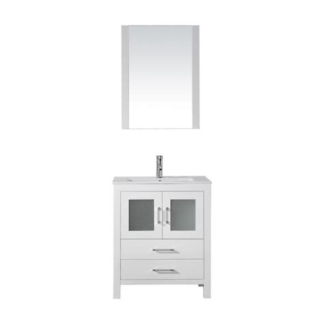 virtu usa dior 28 in vanity cabinet only in white|Virtu USA Dior 28.